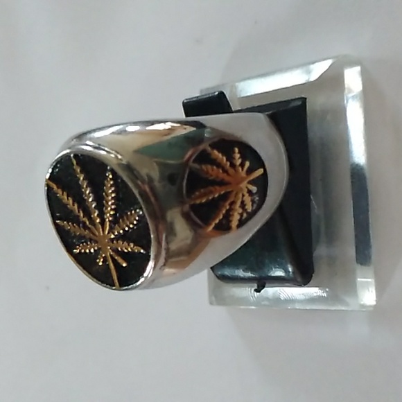 316L Stainless Steel Men's Ring  Gold Silver Color Stamped - Picture 2 of 5